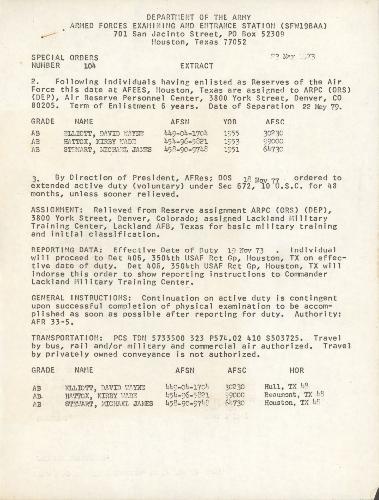 File:D114 David Elliott Air Force Reserves Orders 23 May 1973.pdf