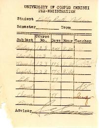 File:D039 Betty Nelson Univ Corpus Christi Pre-Registration Form.pdf