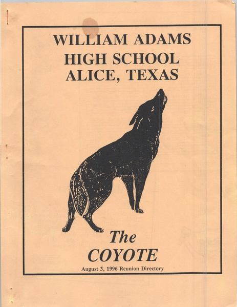 File:D209 William Adams High School Alice Texas 1996 Reunion Booklet.pdf