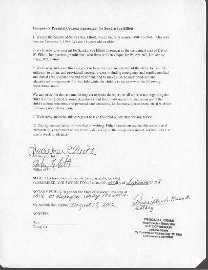 File:D109 Parental Consent Agreement for Sandra Elliott 15 Sep 2008.pdf